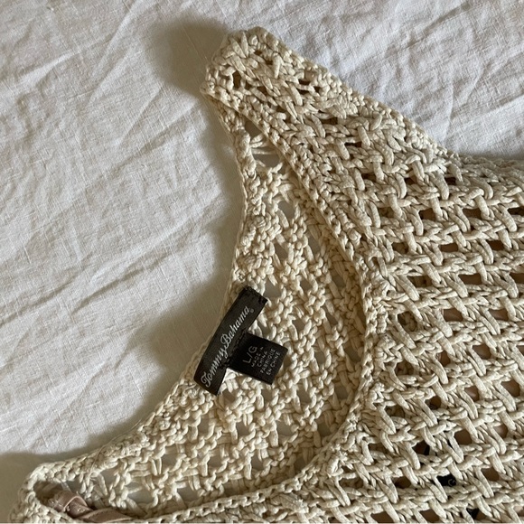 Tommy Bahama | Vintage Keary Crochet Fringe Ombré Tank Midi Dress - Picture 4 of 5